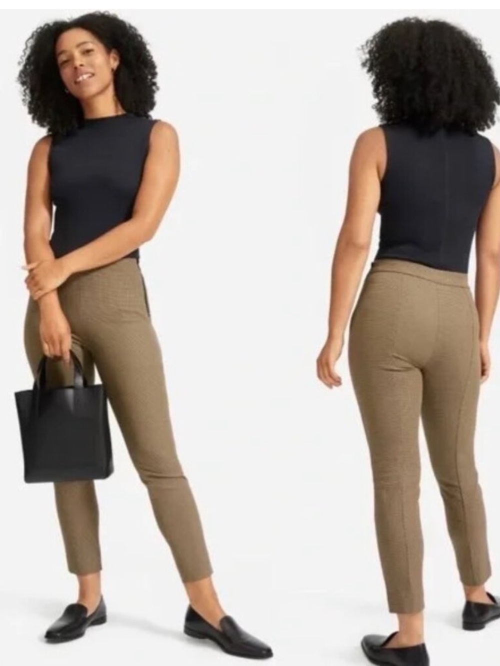 Everlane The Straight Leg Utility Crop Pants Women’s Size 0 Brown